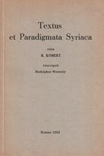 Textus et Paradigmata Syriaca