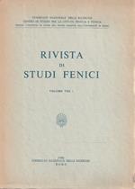 Rivista di studi fenici - Volume VIII, 1