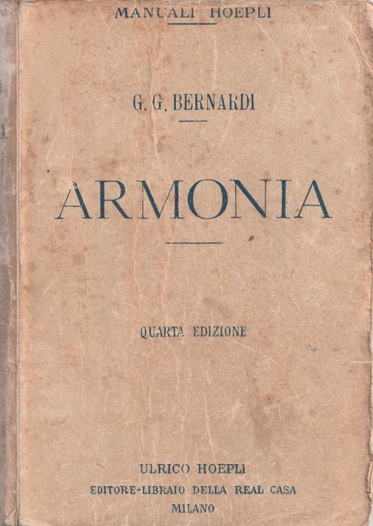 Armonia - G. Bernardi - copertina