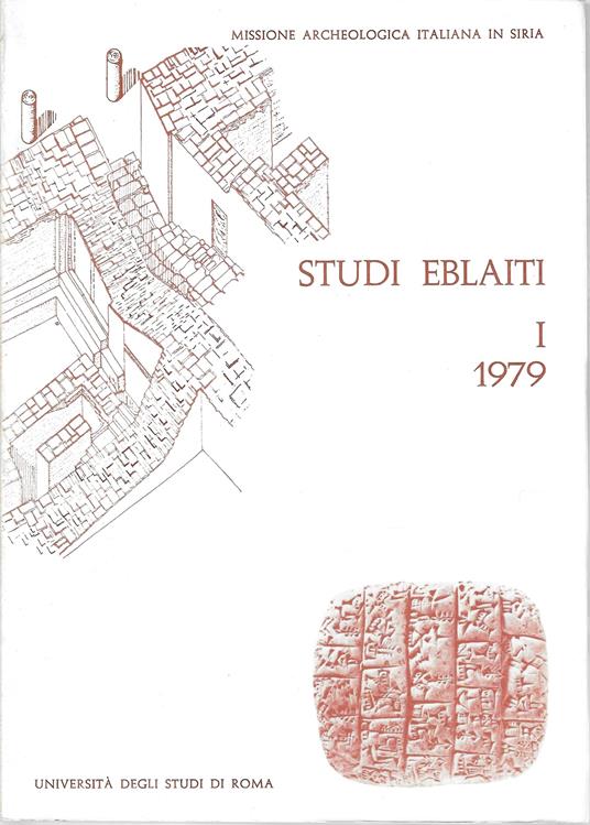 Studi eblaiti - I - 1979 - copertina