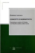 Concetti e normatività. Il paradosso scettico di Kripke e la filosofia analitica della mente