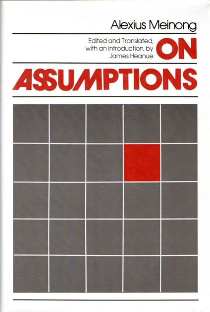 On assumptions - Alexius Meinong - copertina