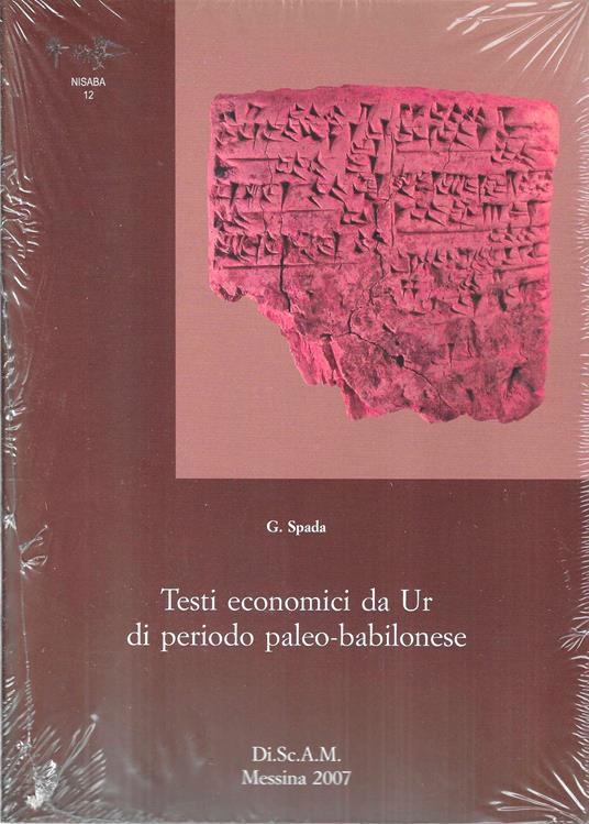 Testi economici da Ur di periodo paleo-babilonese + CD allegato - copertina