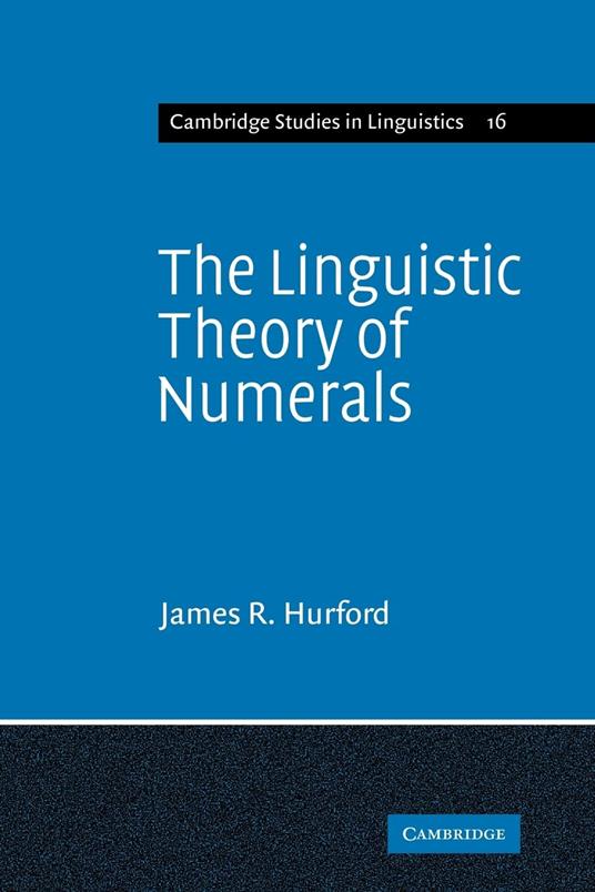 The Linguistic Theory of Numerals - copertina