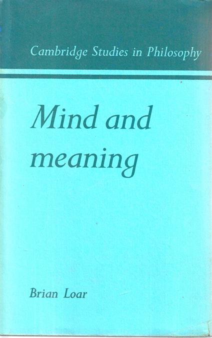 Mind and Meaning - copertina