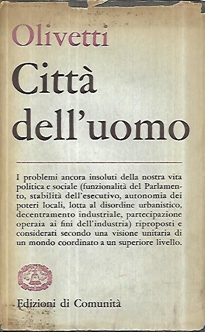 Città dell'uomo - Adriano Olivetti - copertina