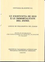 Le existentia de deo e le immortalitate del anima: lineas de philosophia del esser