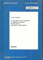 Il declino della fecondità in ambiente urbano: Reggio Emilia tra Otto e Novecento