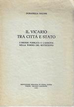 Il vicario tra città e stato. L'ordine pubblico e l'annona nella Torino del Settecento