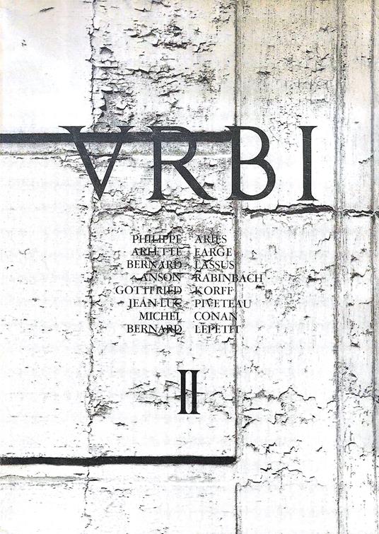 VRBI. Rivista "Arts, histoire, ethnologie des villes" n. 2 - 1979 - copertina