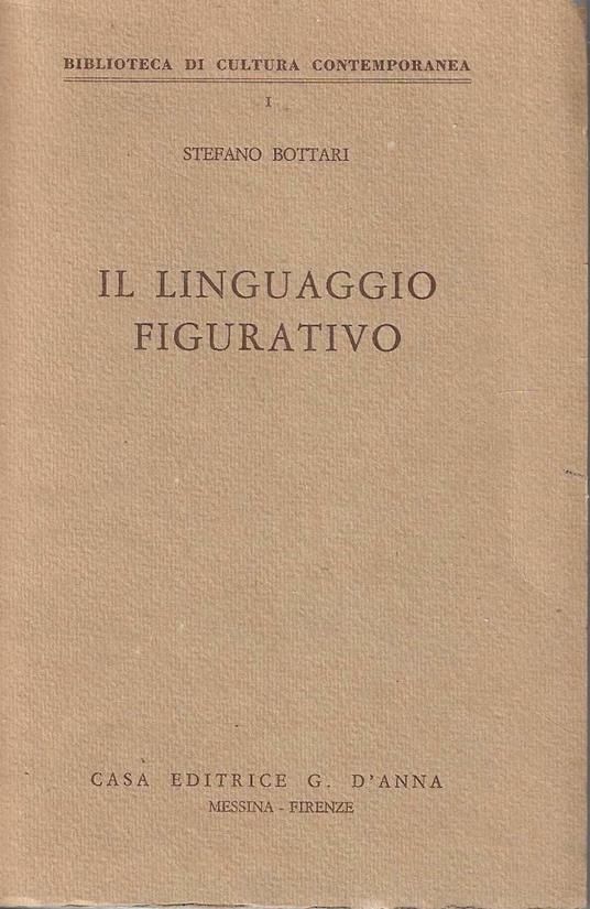 Il linguaggio figurativo - Stefano Bottari - copertina