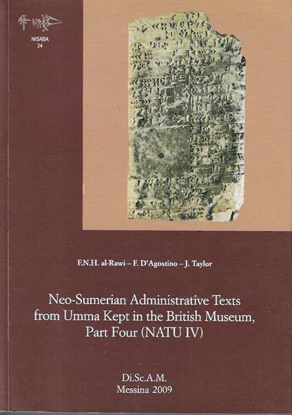 Neo Sumerian Administrative Texts from Umma Kept in the British Museum, Part Four (NATU IV) - copertina