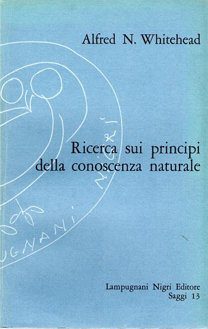 Ricerca sui principi della conoscenza naturale - Alfred N. Whitehead - copertina