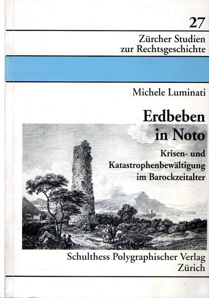 Erdbeben in Noto : Krisen- und Katastrophenbewaltigung im Barockzeitalter - copertina