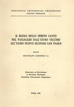 Il ruolo dello Spirito Santo nel passaggio dell'uomo vecchio all'uomo nuovo secondo San Paolo