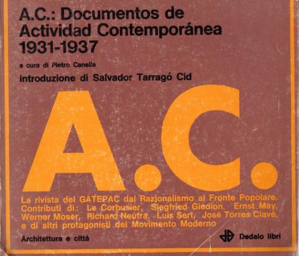 A.C.: Documentos de Actividad Contemporanea 1931-1937 - copertina