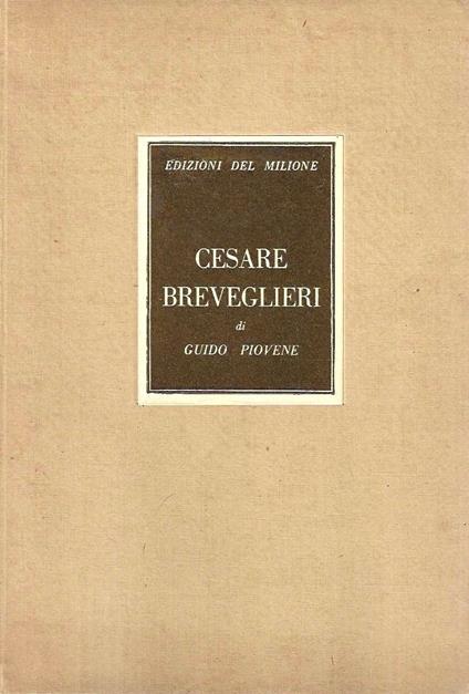 Cesare Breveglieri - Guido Piovene - copertina