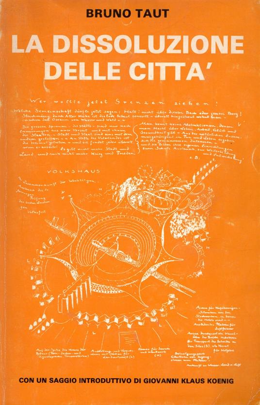 dissoluzione delle città - Bruno Taut - copertina