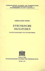 Etruskische Signaturen : Verfertigernamen und Topferstempel