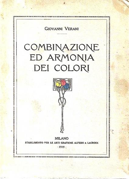 Combinazione ed armonia dei colori - copertina