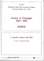 Lettera ai Compagni 1969-1984 - Indice