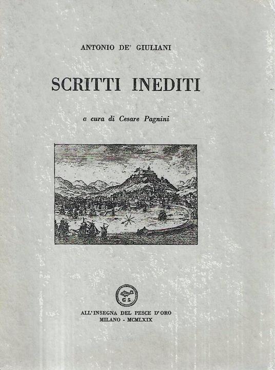 Scritti inediti - copertina