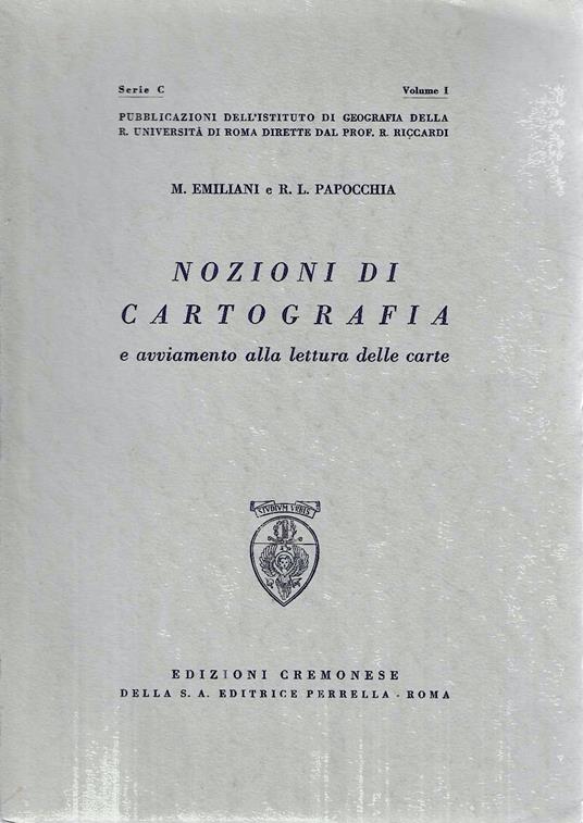 Nozioni di cartografia e avviamento alla lettura delle carte - copertina