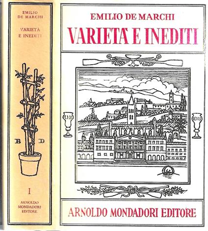 Varietà e inediti (Due volumi) - Emilio De Marchi - copertina