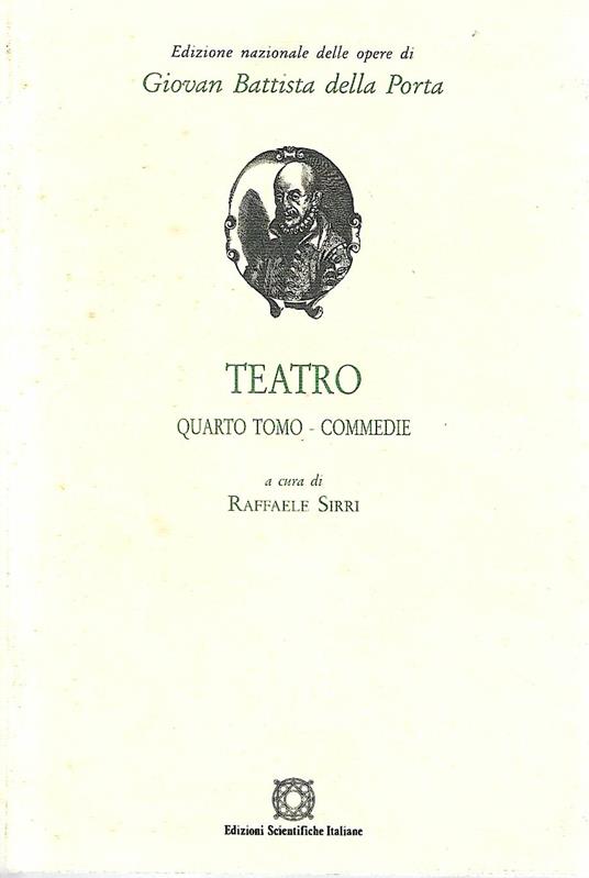 Teatro. Quarto Tomo - Commedie - copertina