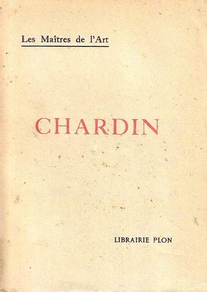 Chardin - Edmond Pilon - copertina