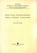 Note sulla sottoccupazione nelle aziende contadine