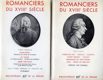 Romanciers du XVIII siècle - copertina