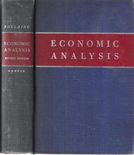 Economic Analysis - Kenneth E. Boulding - copertina