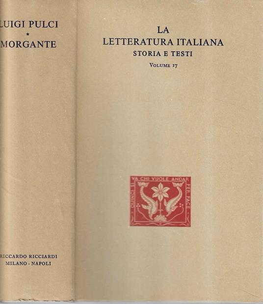 Morgante (La Letteratura Italiana - Storia e Testi - Vol 17) - Giuseppe Fatini - copertina