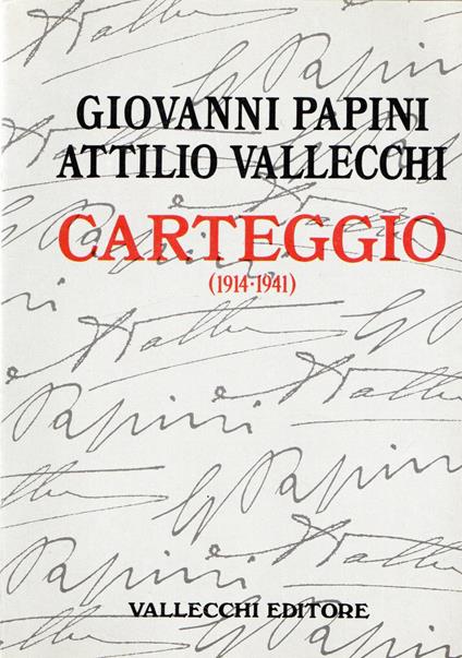 Carteggio 1914-1941 - copertina