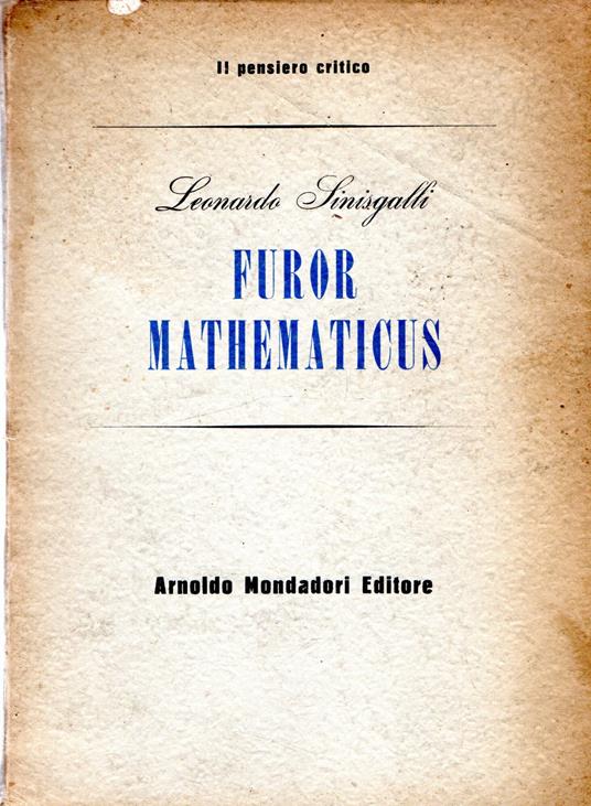 Furor Mathematicus - Leonardo Sinisgalli - copertina