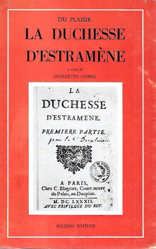 La Duchesse d'Estramène - copertina