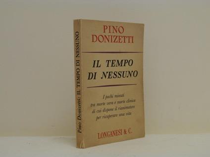 Il tempo di nessuno - Pino Donizetti - copertina