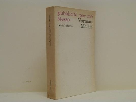 Pubblicità per me stesso - Norman Mailer - copertina