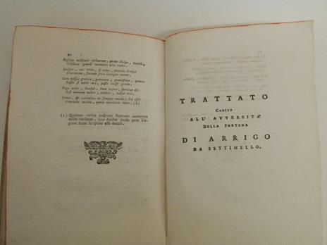 Arrighetto ovvero Trattato contro all'avversità della fortuna di Arrigo Settimello - Arrigo da Settimello - 6