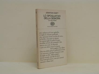 Lo spogliatoio della signora e altre poesie - Jonathan Swift - copertina