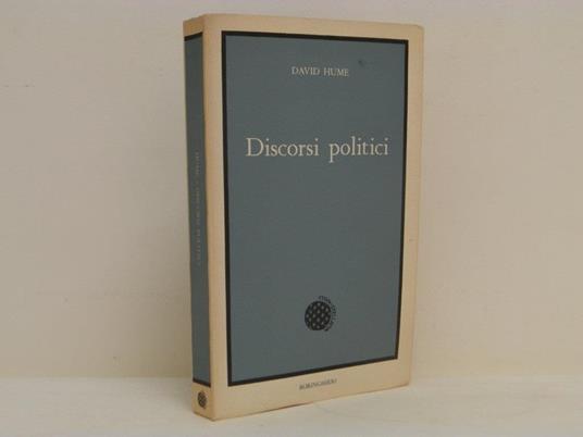 Discorsi politici - David Hume - copertina