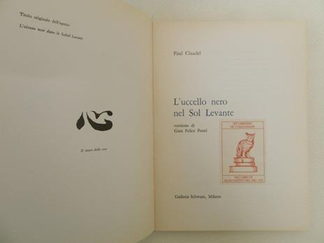 L' uccello nero nel Sol Levante - Paul Claudel - 2