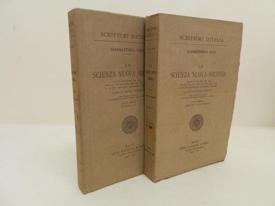 La scienza nuova seconda: giusta l'edizione del 1744 con le varianti dell'edizione del 1730 e di due redazioni intermedie inedite - Giambattista Vico - copertina