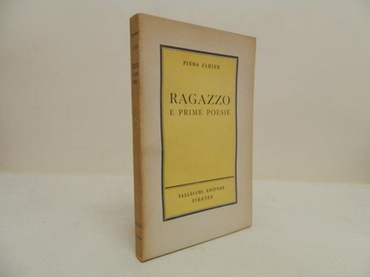 Ragazzo e prime poesie - Piero Jahier - copertina