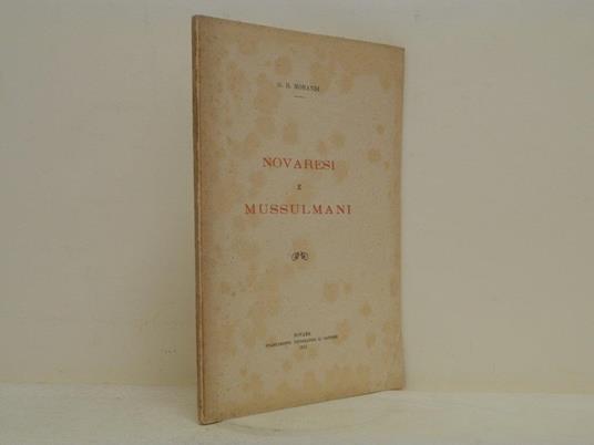 Novaresi e Mussulmani - Giorgio Morandi - copertina