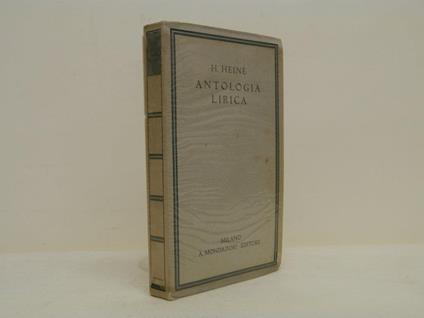 Antologia lirica - Heinrich Heine - copertina
