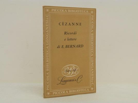 Ricordi e lettere di E. Bernard - Paul Cezanne - copertina