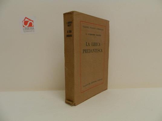 La lirica predantesca - Camillo Guerrieri Crocetti - copertina