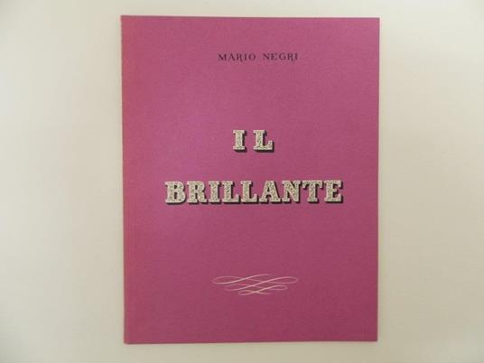 Il brillante - Mario Negri - copertina